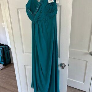 Turquoise ball gown